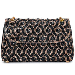 Flower Evening Handbags Chain Strap Square Shoulder Bag Crossbody Bag Crystals Rhinestone Clutch Purse