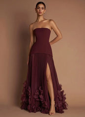 Azazie Marnie Wine Maxi Dress