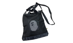 A Bathing Ape 'Ape Head' Mesh Bag Black RA 1002