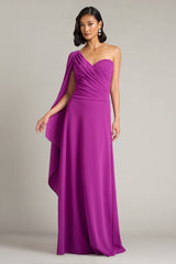 Alney Cascading Cape Sleeve Gown