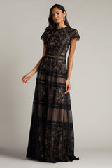 Ahern Orchid Lace Gown