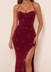 In The Spotlight Maxi Dress - Burgundy