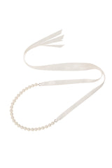 Pearl Ribbon Tie