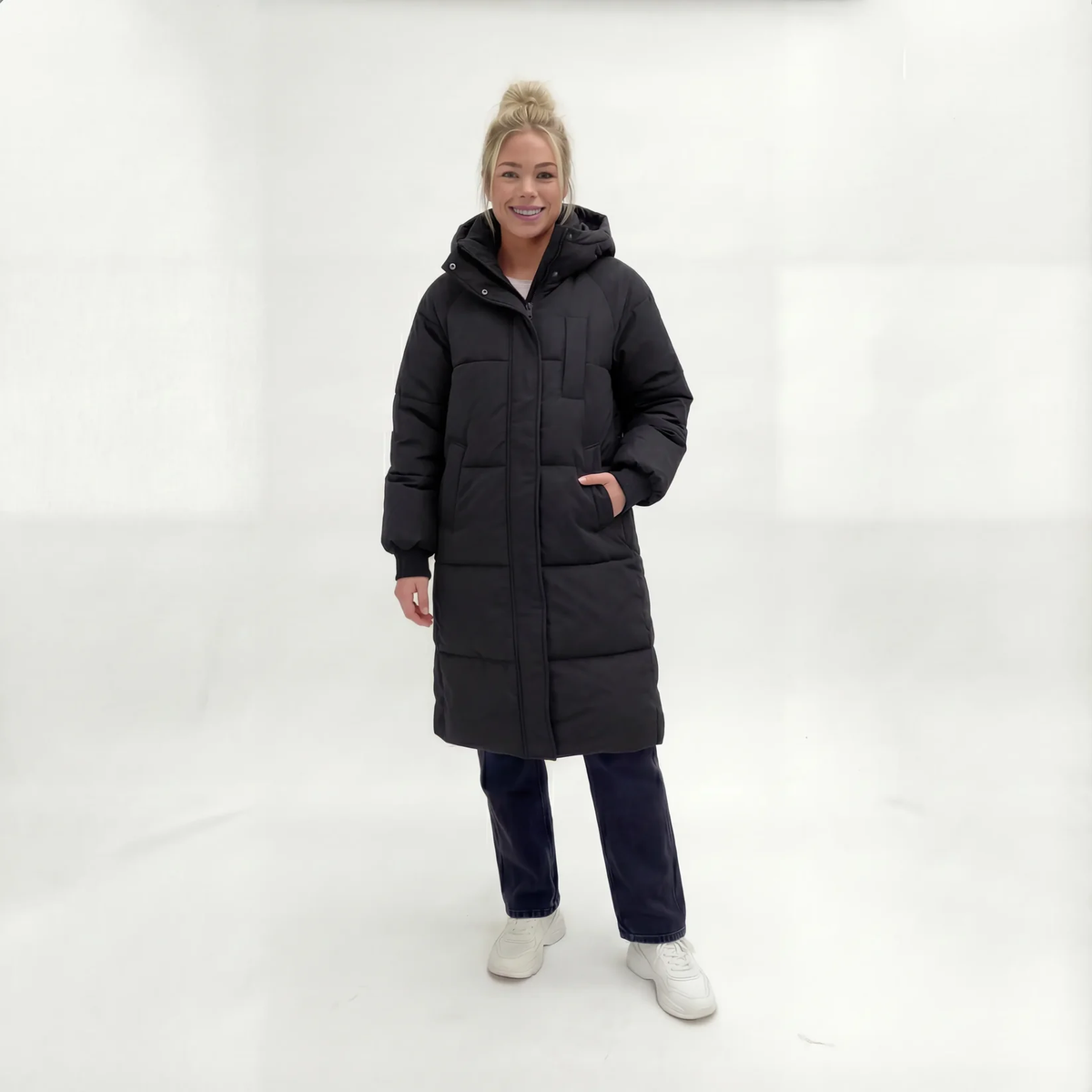 Belinda - Classic Hooded Long Puffer Jacket