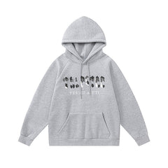 Trapstar Chenille Camo Decoded Hooded Anniversary Tracksuit Grey
