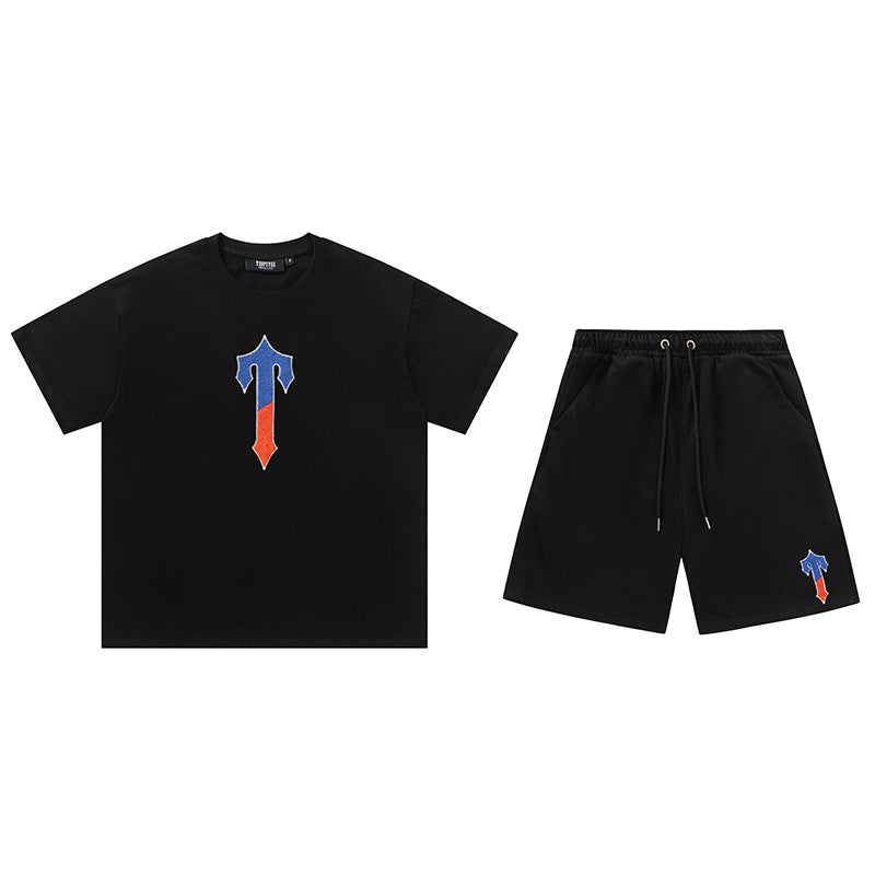 Trapstar T Short Set Black/Blue/Red