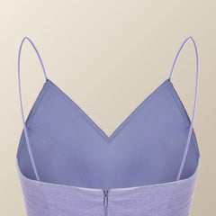 Lavender Ruffles Short A-line Party Dress
