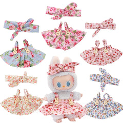 Labubu Floral Doll Outfit Set