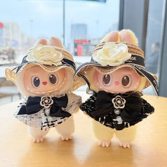 Black Camellia Labubu Outfit