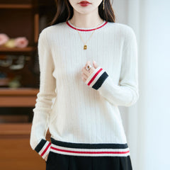 Amalia - Classic Elegant Red Sweater