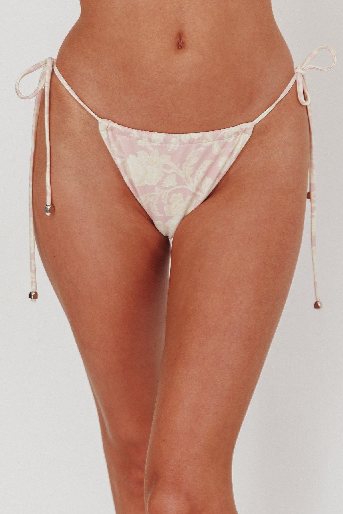 Janina String Tie Bikini Bottom Paisley Floral