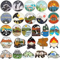 Outdoor Adventure Camping Pin