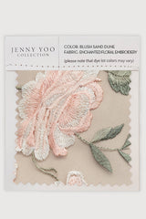 Enchanted Floral Embroidered Tulle Swatch