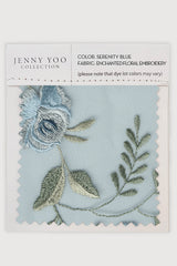 Enchanted Floral Embroidered Tulle Swatch