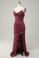 Spaghetti Straps Cross Back Desert Rose Plus Size Bridesmaid Dress