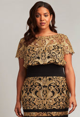 Ada Blouson Waist Gown - PLUS SIZE