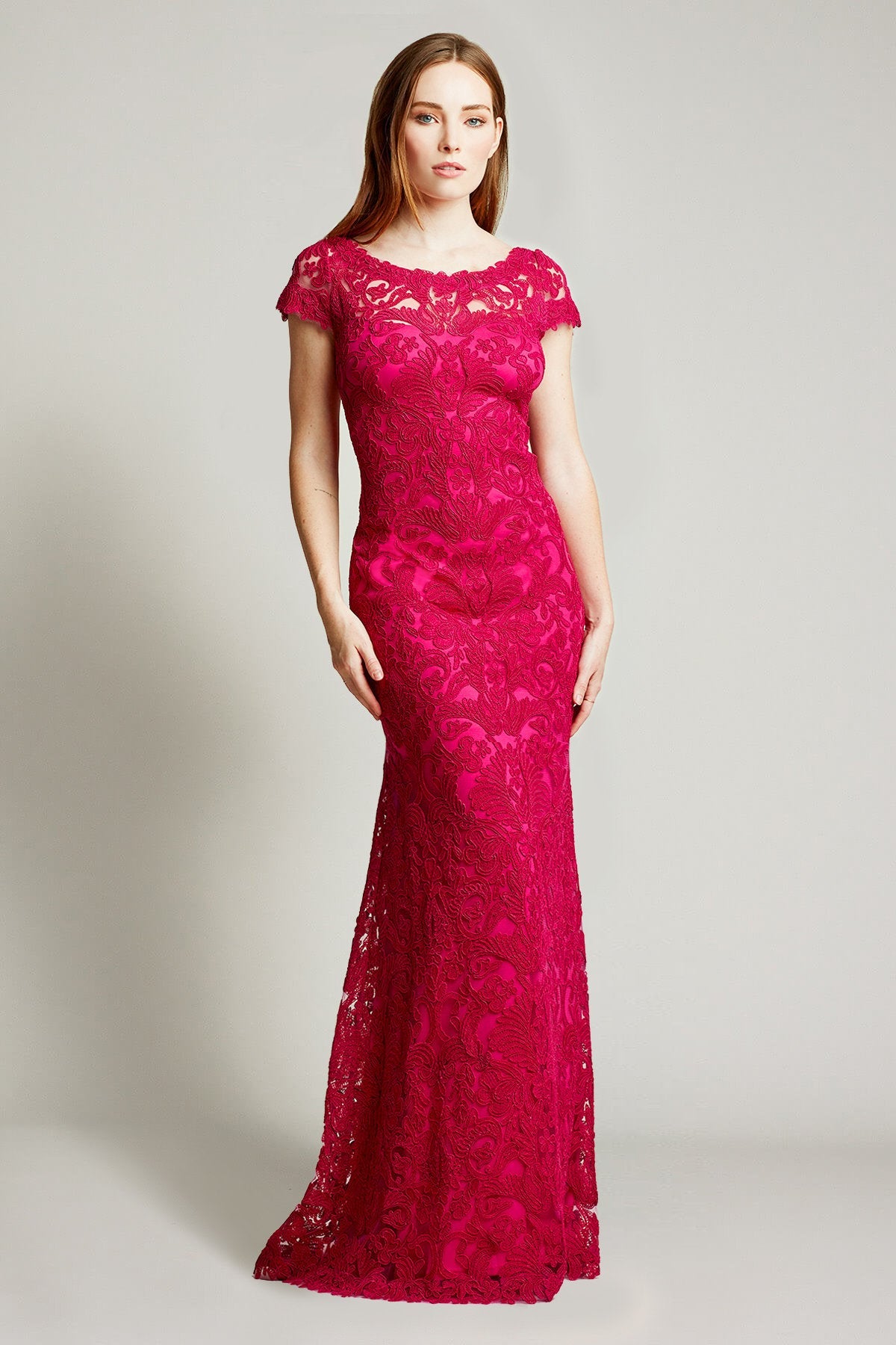 Adena Corded Embroidery Gown