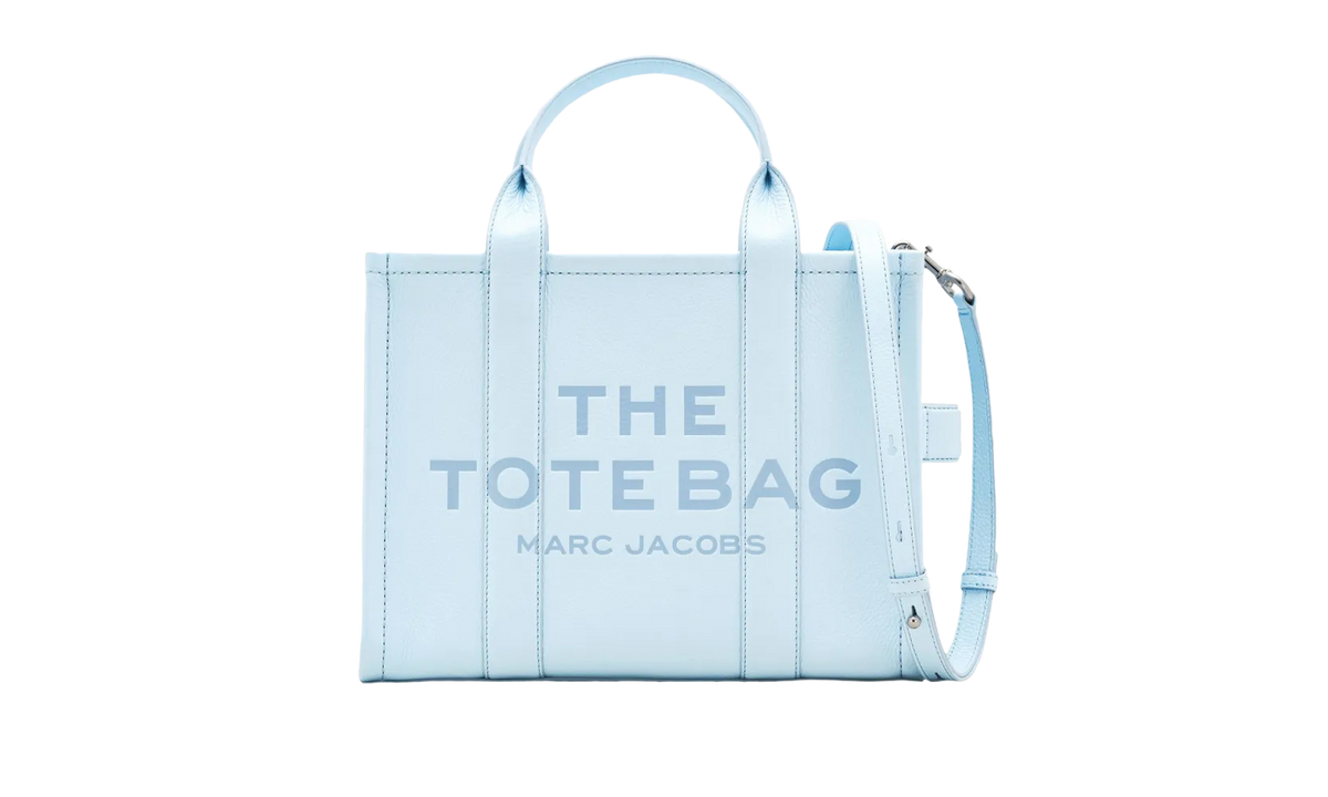 The Medium Leather Tote Bag Cloud Blue H004L01PF21 465
