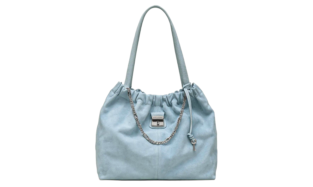 Suede Cristina Tote Bag Blue Mist 2R5HTT022H01 451