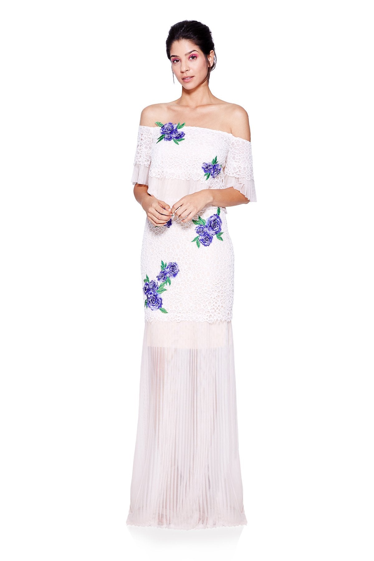 Abelle Off-The-Shoulder Gown