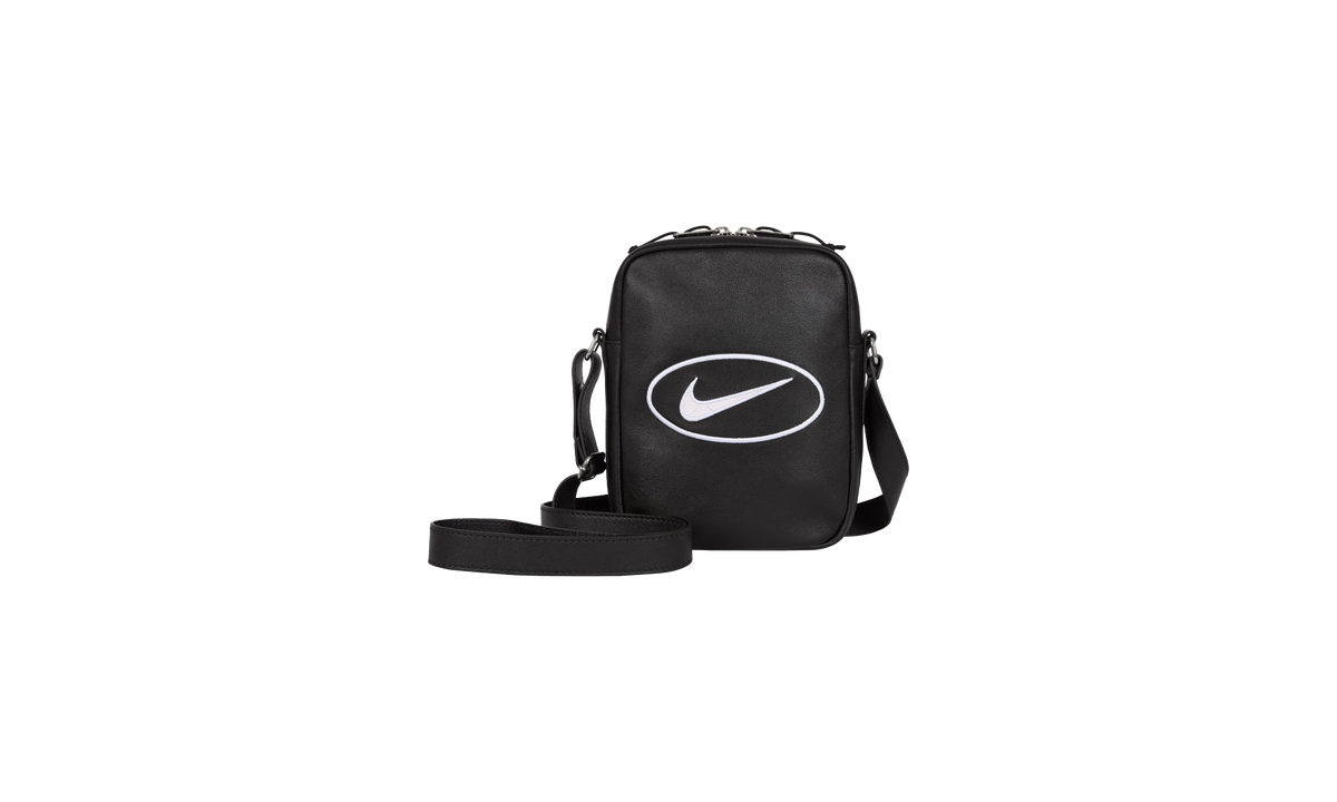 Nike Leather Shoulder Bag SS25 - Black SU25207