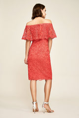 Alba Lace Flounce Dress