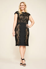 Alexandra Embroidered Lace Dress - PLUS SIZE