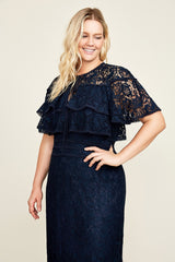 Aileen High-Low Lace Gown - PLUS SIZE