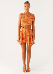 Aletta Sequin Mini Dress - Orange