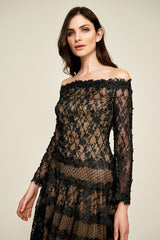 Alder Embroidered Tulle Dress