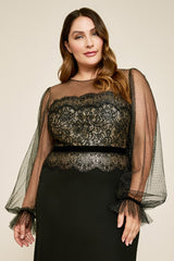 Adele Long-Sleeve Gown - PLUS SIZE