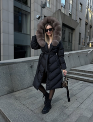 Caris – Elegant Winter Jacket with Faux Fur Collar