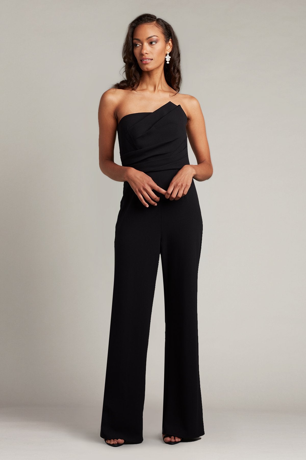 Allen Draped Crepe Jumpsuit