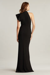 Altman Flounce Halter Gown