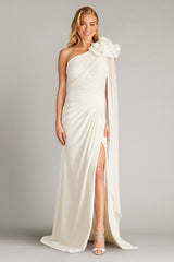 Amoret Rosette Shoulder Gown