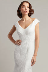 Agnes Rose Jacquard Dress