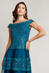 Alya Sequin Embroidered Midi Dress