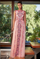 Aina Floral Applique Gown