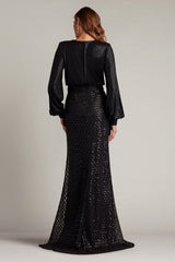 Amalia Sequin Embroidered Gown