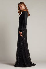 Amalia Sequin Embroidered Gown