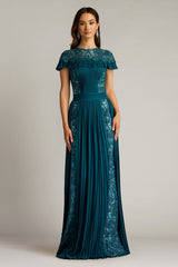 Althea Sequin Embroidered Gown