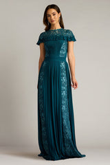 Althea Sequin Embroidered Gown