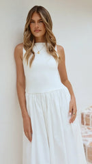 Alita Maxi Dress - White