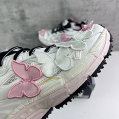 Off-White Be Right Back Pink White Butterflies