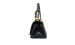 The Mini Dual Top Handle Leather Bag Black 2F4HSH010H04 001