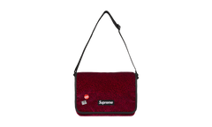 Velvet Small Messenger Bag Red Leopard SU26342