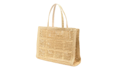 Large Ella Hand-Crocheted Tote Bag Natural 151277 254