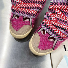 Lanvin Curb Shaggy Tweed Pink