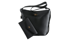 Medium Lock Slim Bucket Bag Black 183044 001