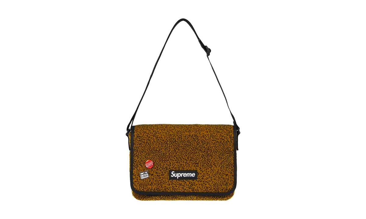 Velvet Small Messenger Bag Tan Leopard SU26345